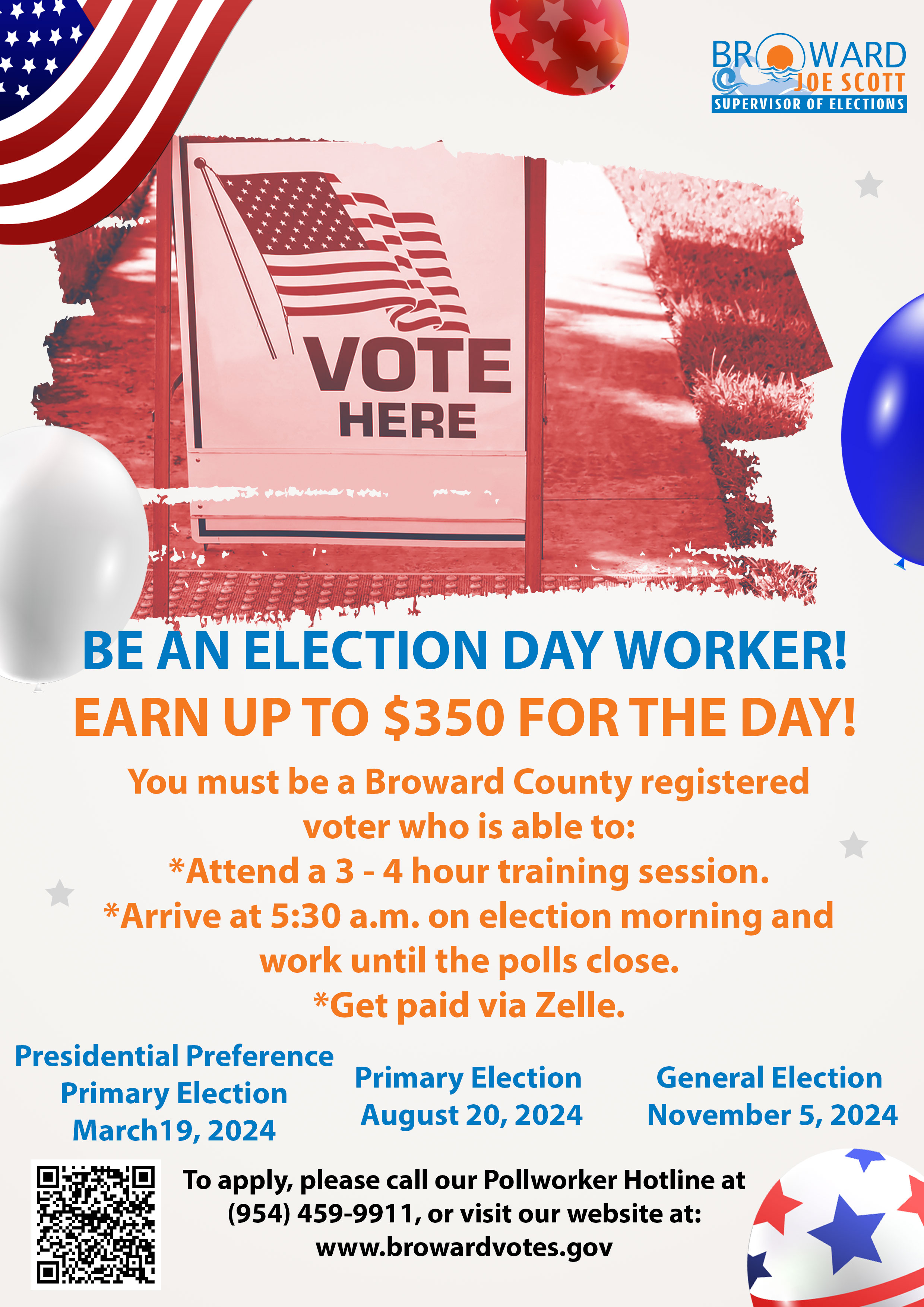 Become an election day worker